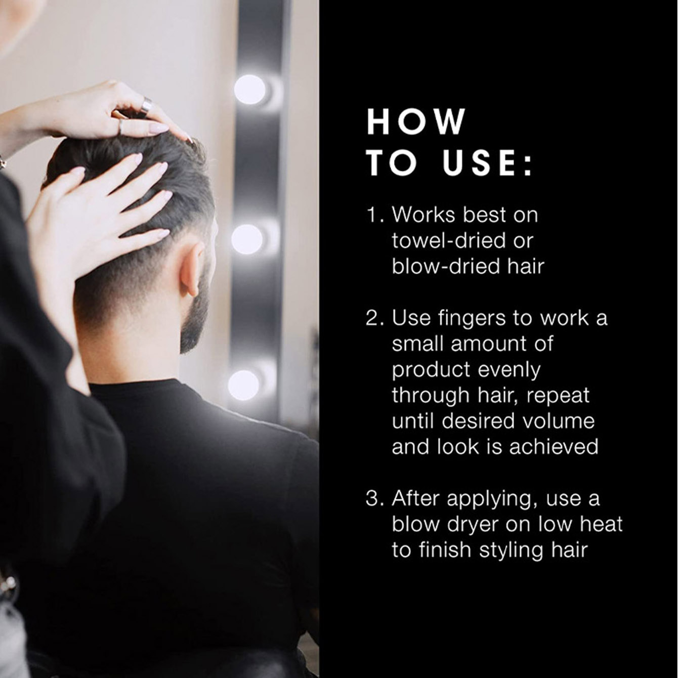 Men's hair styling wax