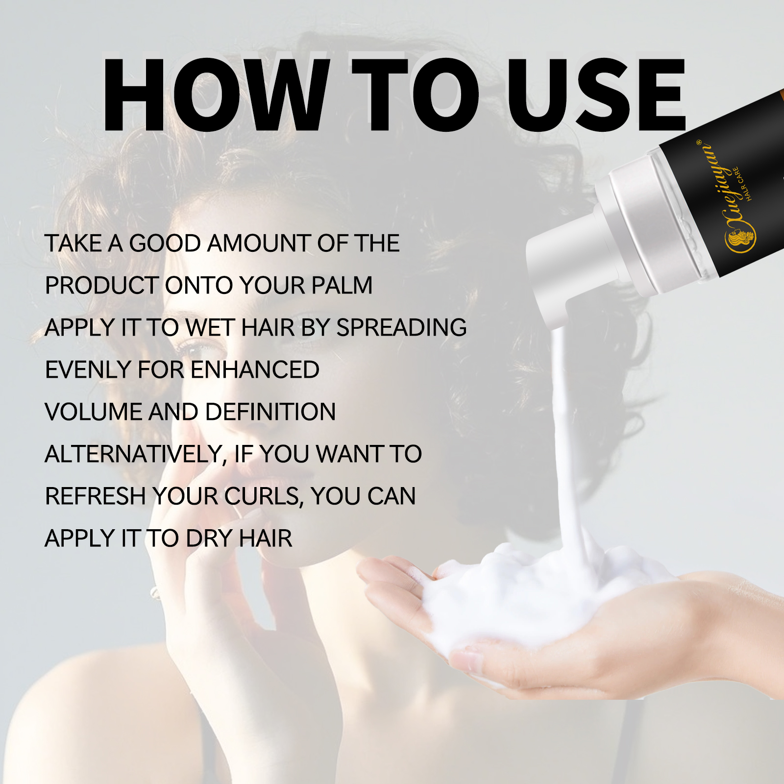 mousse for curly hair  207ml