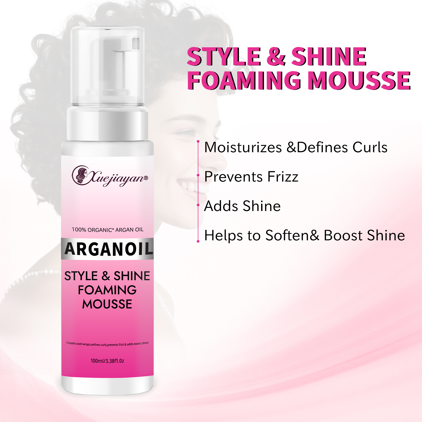 mousse for curly hair 100ml