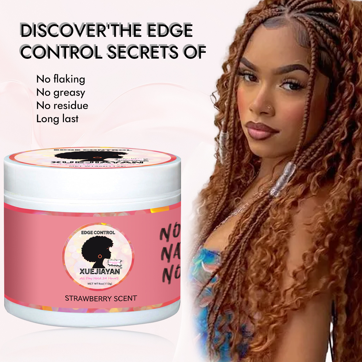 edge control gel Strawberry flavor