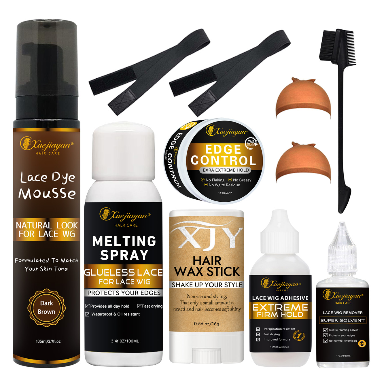 Lace dyeing mousse fixing accessories