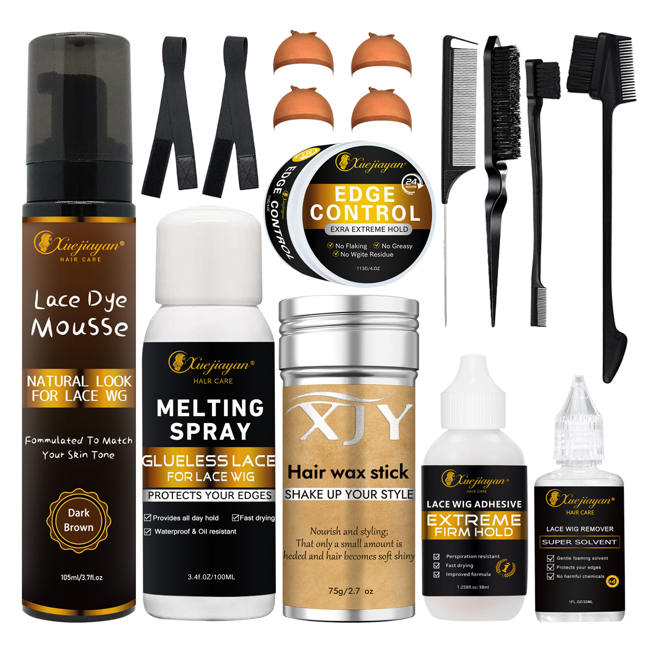 Lace dyeing mousse fixing accessories