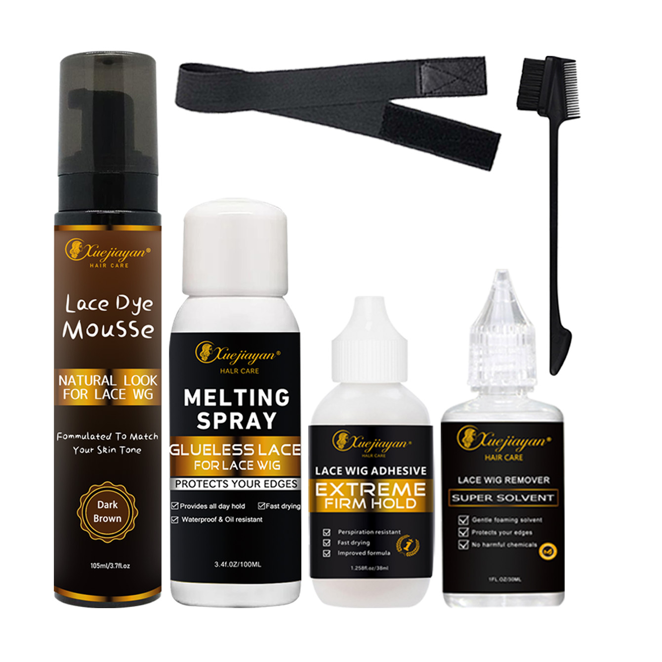 Lace dyeing mousse fixing accessories