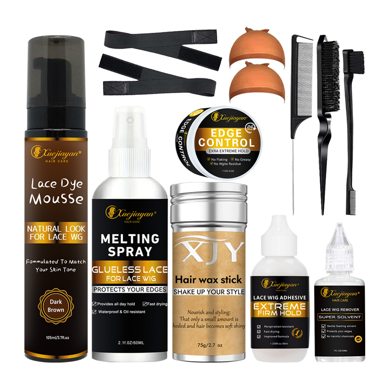 Lace dyeing mousse fixing accessories