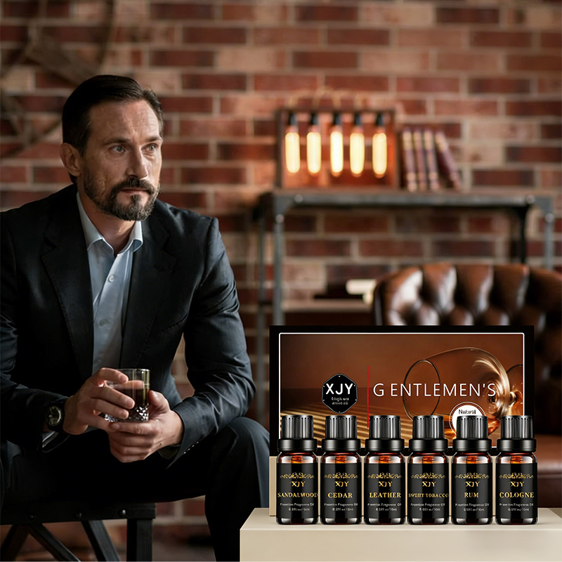 Men's aromatherapy essential oil gift set
