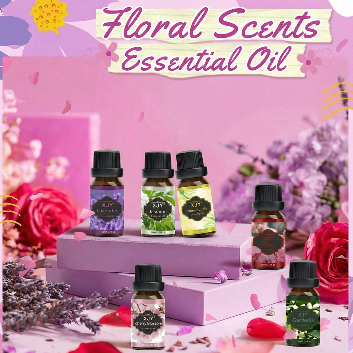 Floral Scented Essential Oil Set