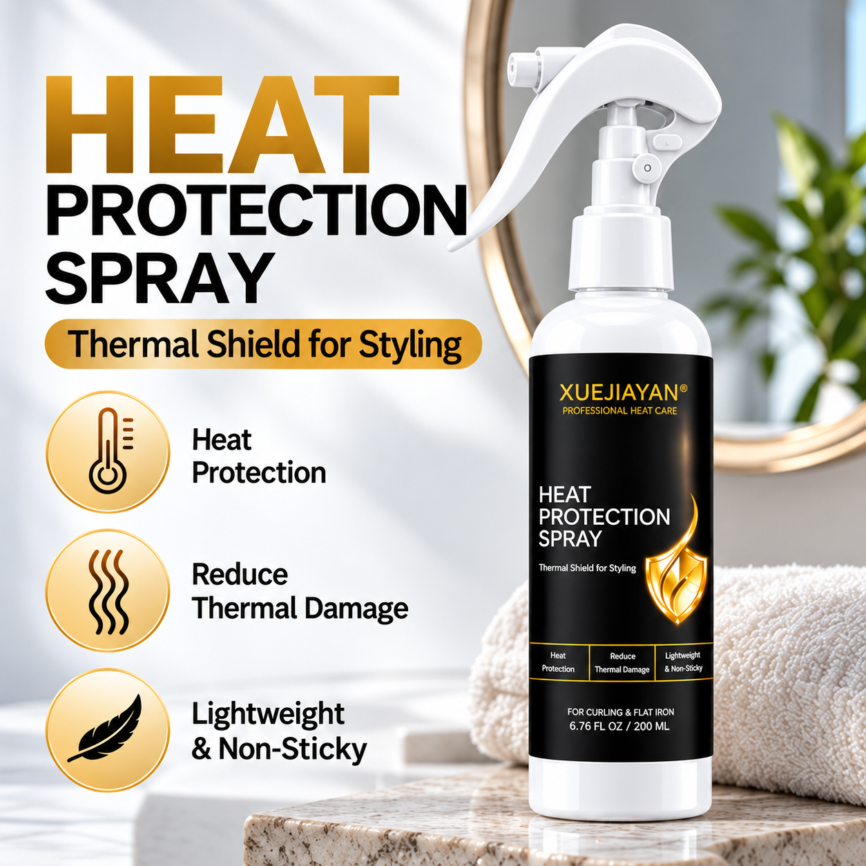 Heat protection spray